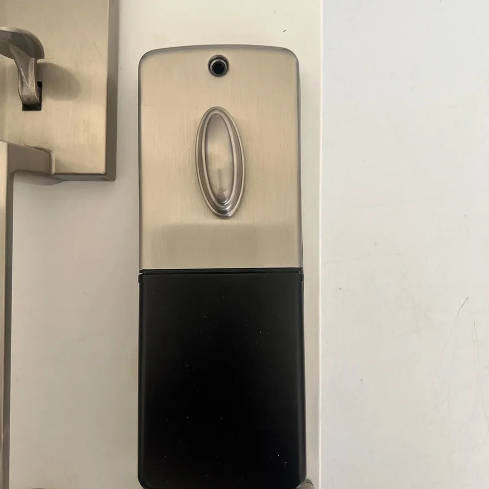Keickset Satin Nickel Electronic Door Lock.Brand NIB opened box